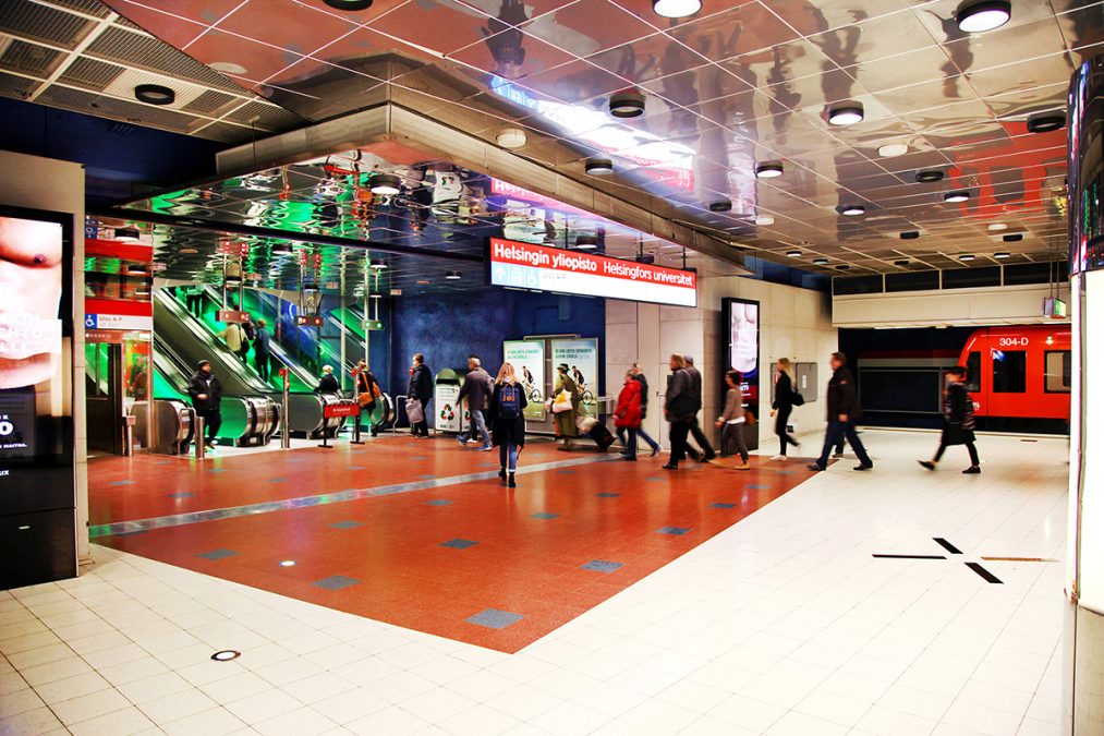 Helsingin yliopiston metroasema.