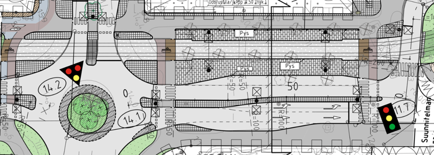 Raide-Jokerin raitiotiepysäkki Säteri