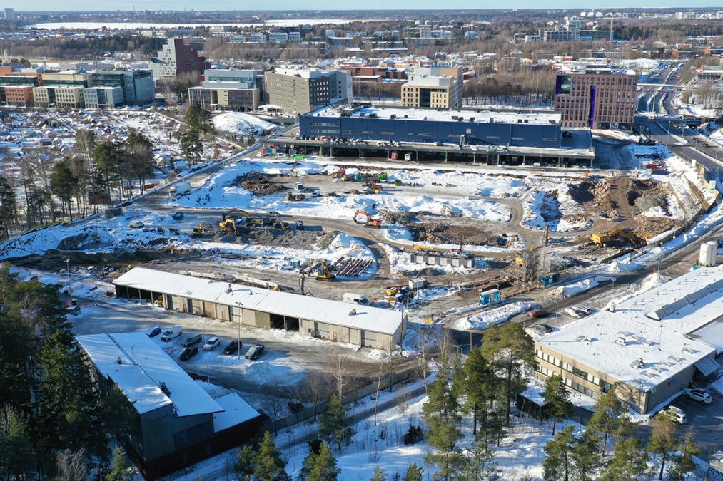 Ilmakuva Ruskeasuon varikosta.